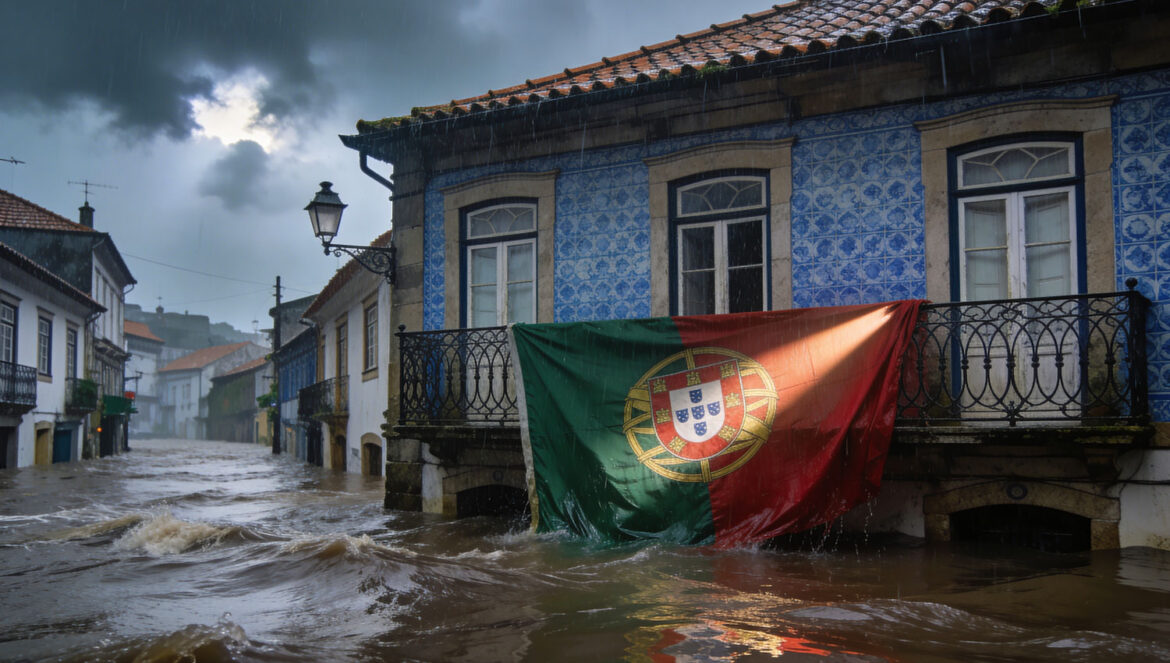 sistemas de alerta de inundaciones en Portugal durante inundaciones en 2026
