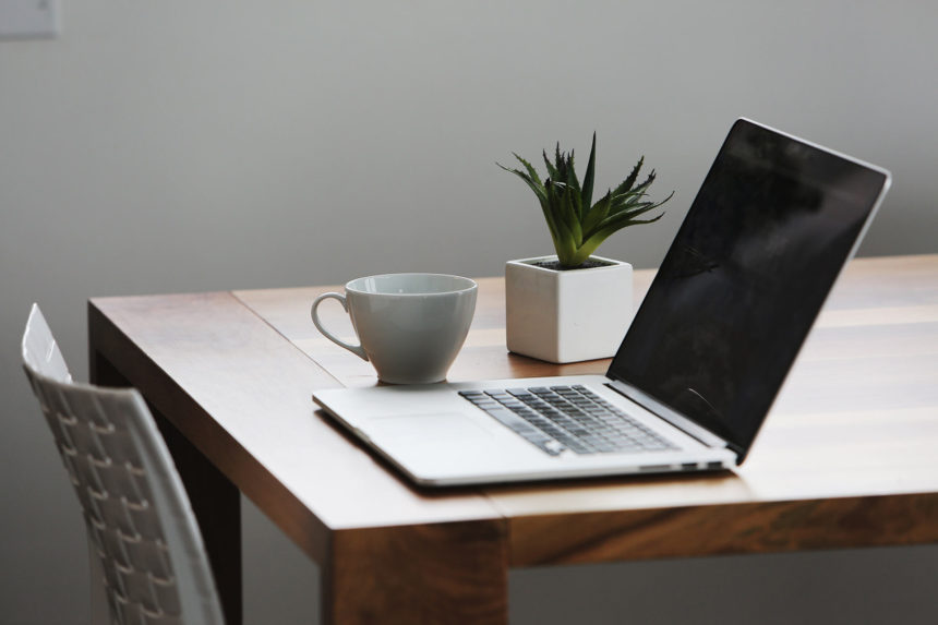 Laptop on Desk