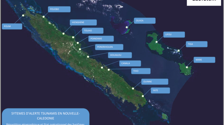 La primera sirena de alerta de tsunami en la isla de LIFOU, Nueva Caledonia, después de un mantenimiento básico en 2015