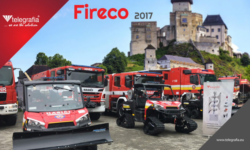 Telegrafia asiste a la 13ª feria internacional de Fireco 2017 en la ciudad de Trencin, Eslovaquia